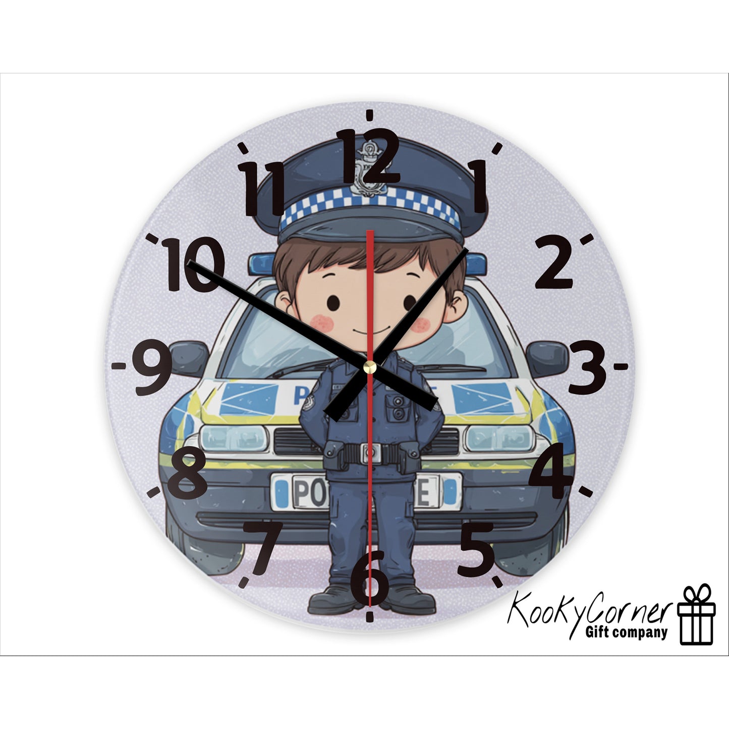 Police Wall Clock (20cm)