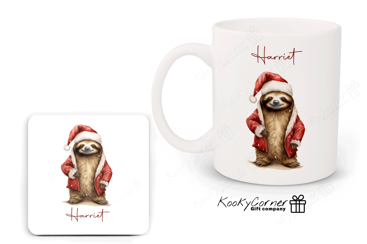 Santa Sloth Mug