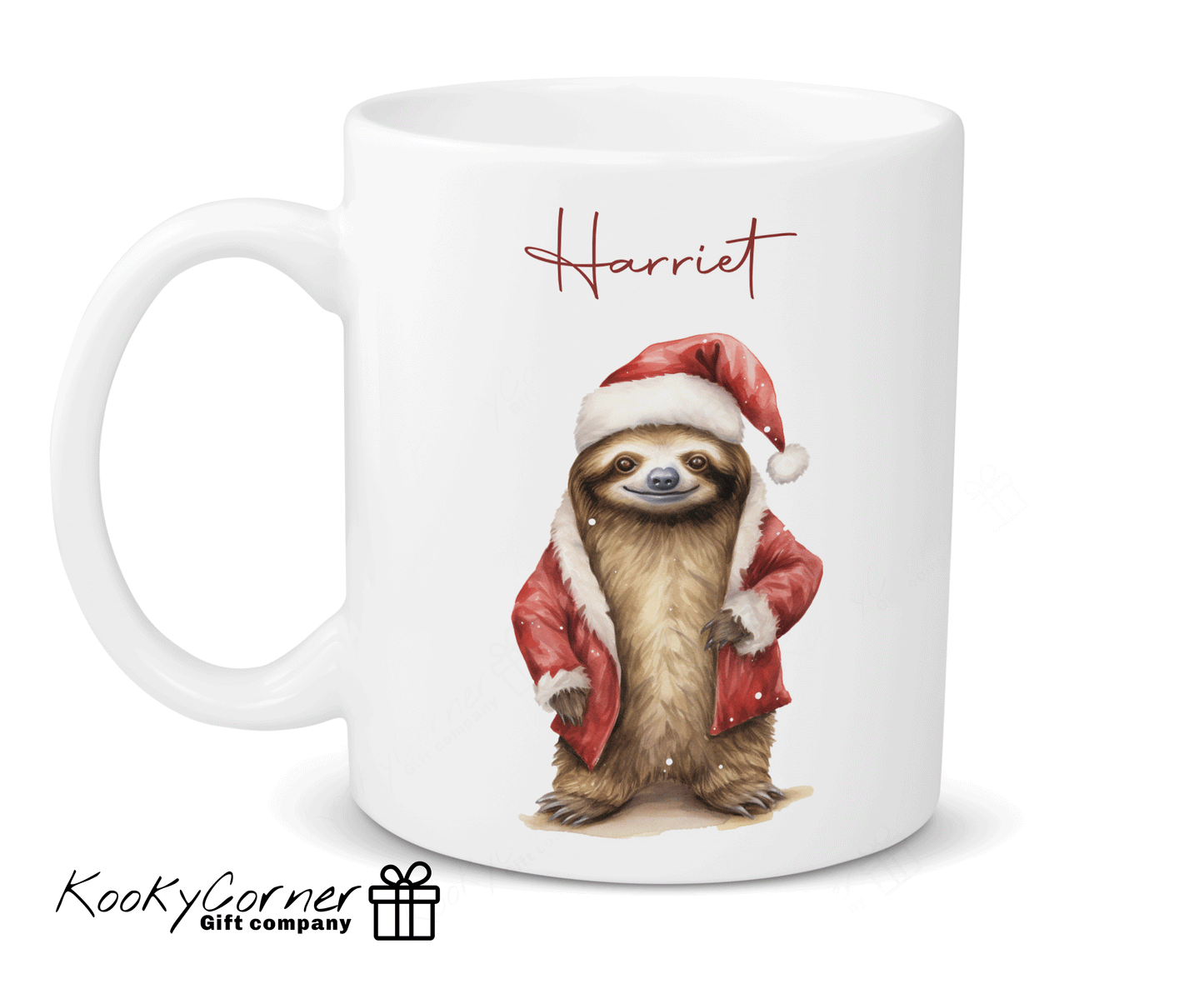 Santa Sloth Mug