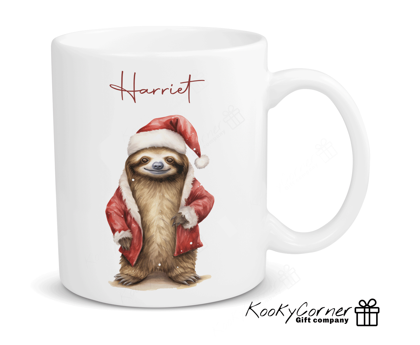 Santa Sloth Mug