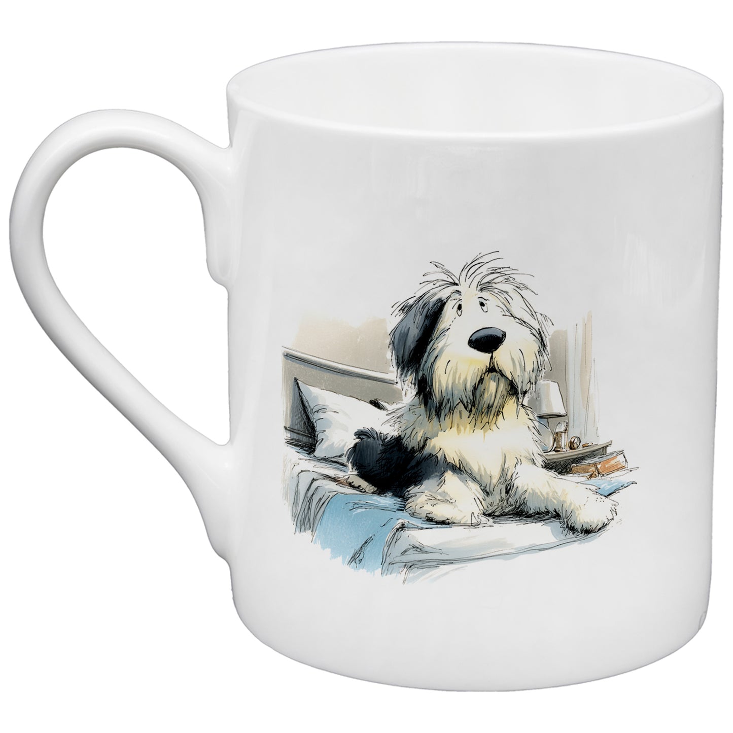 Old English Sheepdog China Mug Set