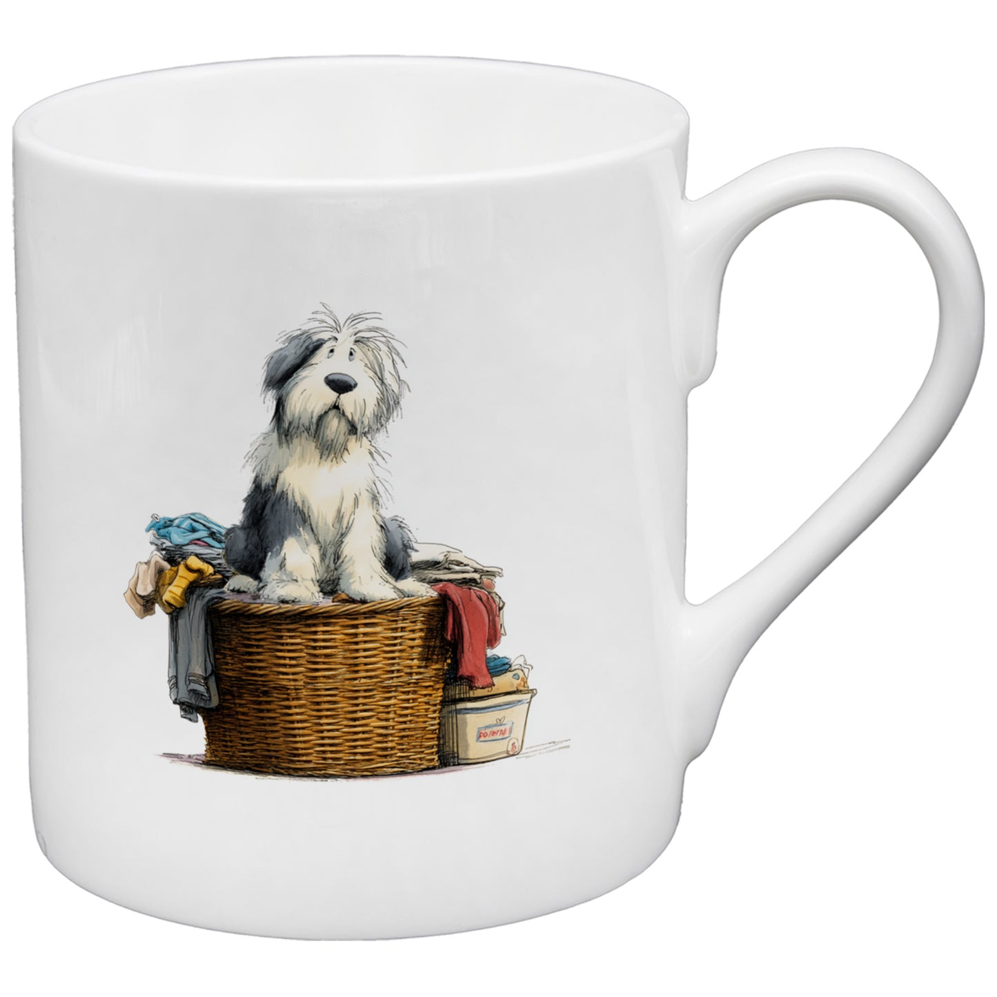 Old English Sheepdog China Mug Set