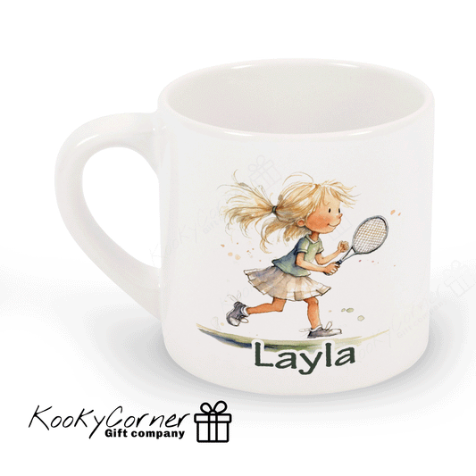 Tennis Girl Children's Mug