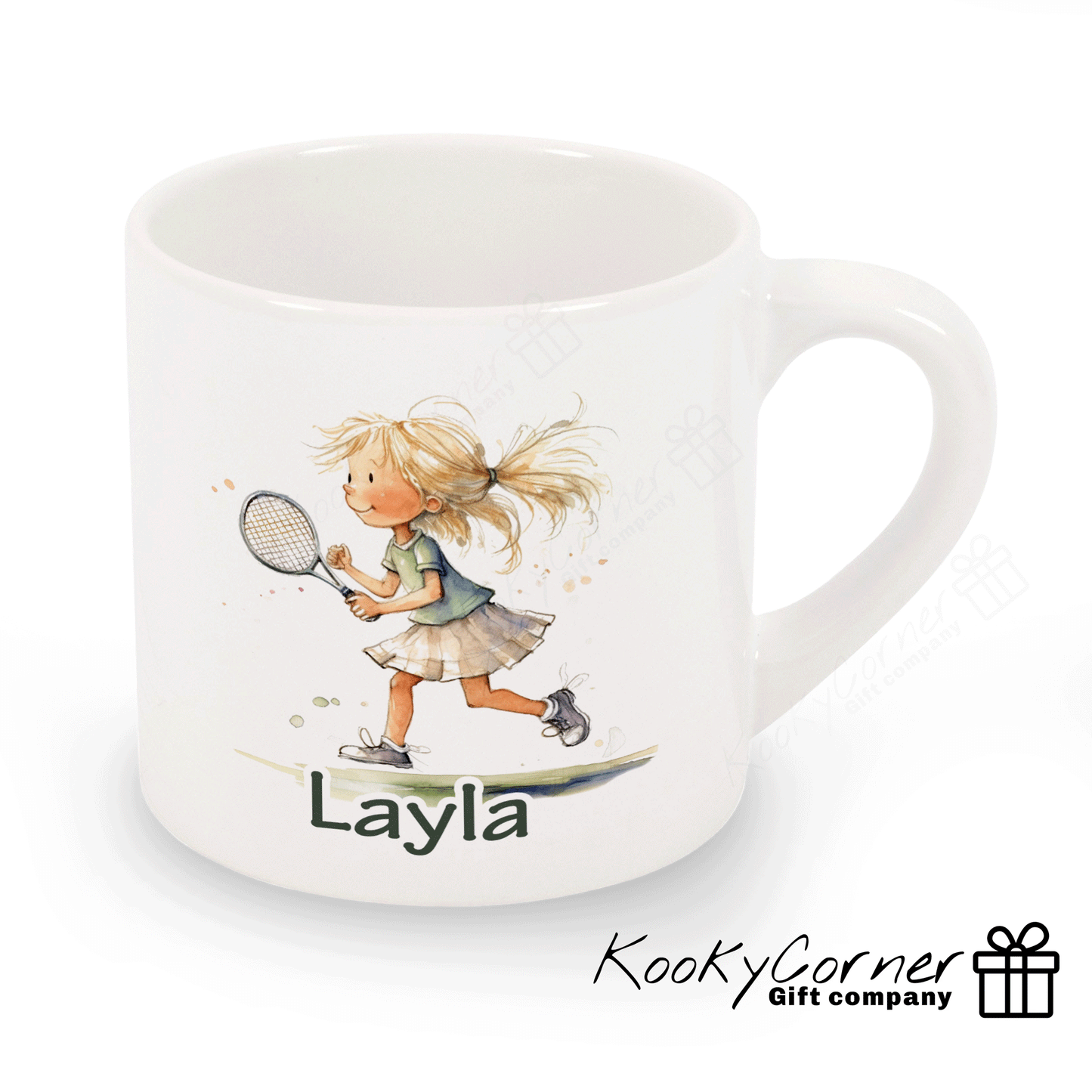 Tennis Girl Children's Mug