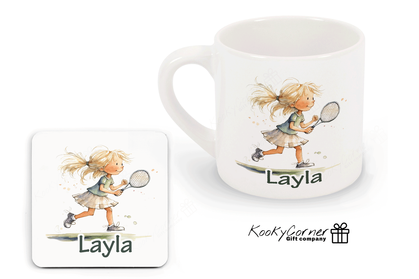 Tennis Girl Children's Mug