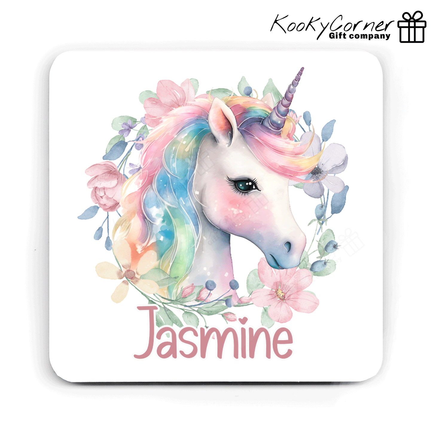 Unicorn With Flowers Children's Mug