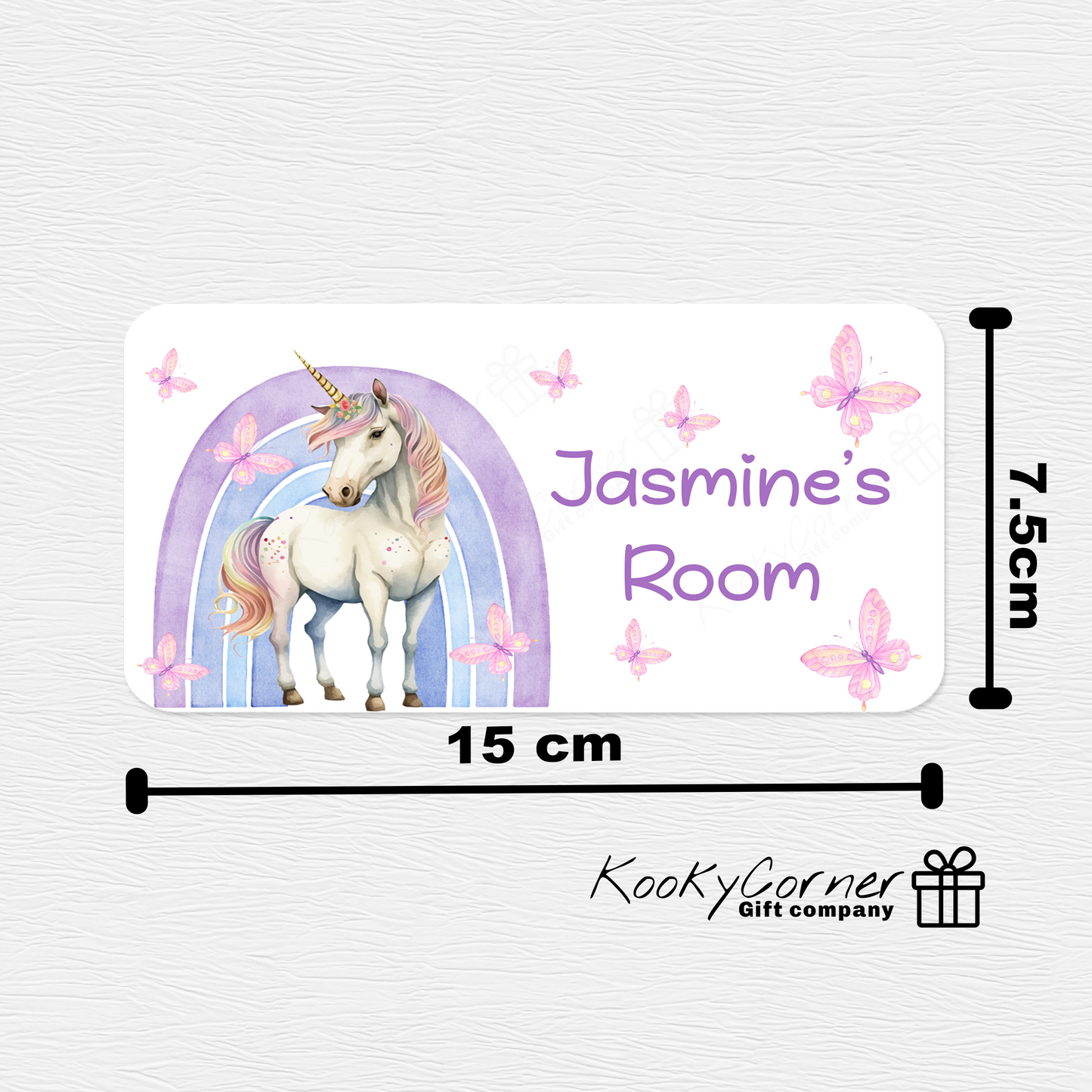 Unicorn Children's Door Plaque