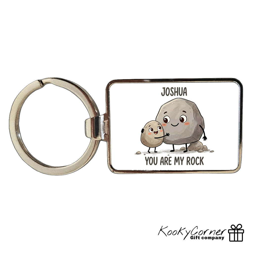 You Are My Rock Keyring