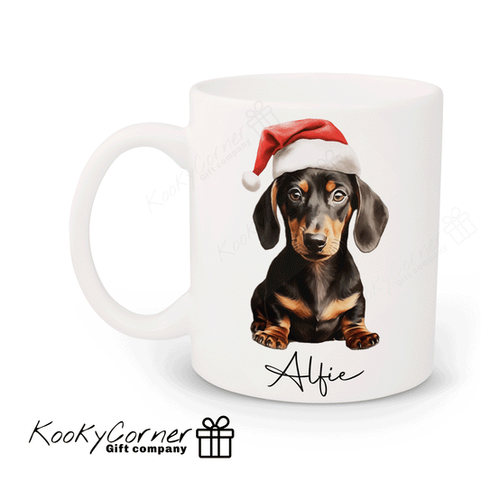 Christmas Dachshund Mug